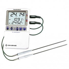 Digi-Sense 94460-99 Traceable High-Accuracy Fridge/Freezer Thermometer with 2 Probes, -58 to 158&amp;deg;F-