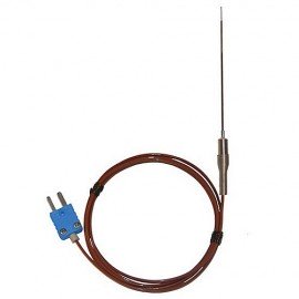 Digi-Sense WD-08113-60 Low-Mass Straight-Shaft Surface Thermocouple Probe, Type T-