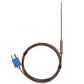 Digi-Sense WD-08113-65 Hypodermic Penetration-Tip Thermocouple Probe, Type T, 4in-