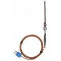Digi-Sense WD-08500-70 Pipe-Fitting Thermocouple Probe, Type T, 6ft Fiberglass Cable-