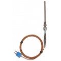 Digi-Sense WD-08500-70 Pipe-Fitting Thermocouple Probe, Type T, 6ft Fiberglass Cable-