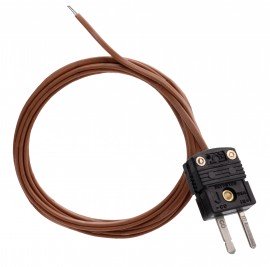 Dracal TMC-J-A-5 Pre-Wired Thermocouple Probe with Teflon insulation and bare welded point, 5', type J-