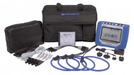 Dranetz HDPQ-P-XAFLEX3KPKG Xplorer Plus Power Quality Analyzer with 3-phase CT and 1-phase CT, 30/300/3000 A-