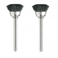 Dremel 404-02 Nylon Bristle Brushes, 0.5", 2-pack-