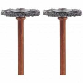 Dremel 530-02 Stainless-Steel Brushes, 0.75", 2-pack-
