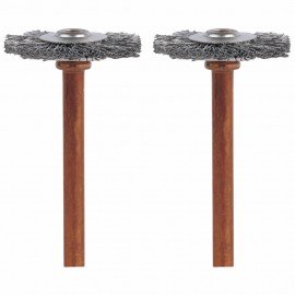 Dremel 530-02 Stainless-Steel Brushes, 0.75", 2-pack-