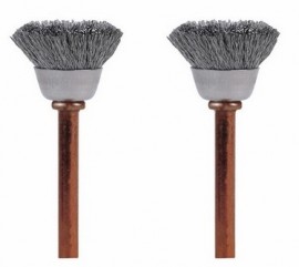 Dremel 531-02 Stainless-Steel Brushes, 0.5", 2-pack-