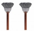 Dremel 531-02 Stainless-Steel Brushes, 0.5", 2-pack-