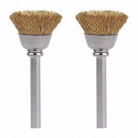 Dremel 536-02 Brass Brushes, 0.5", 2-pack-