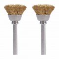 Dremel 536-02 Brass Brushes, 0.5", 2-pack-