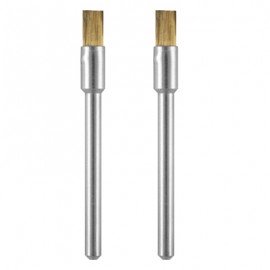 Dremel 537-02 Brass Brushes, 0.125", 2-pack-