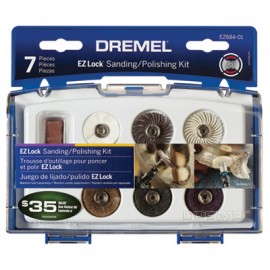 Dremel EZ684-01 EZ-Lock 7-Piece Sanding/Polishing Kit-