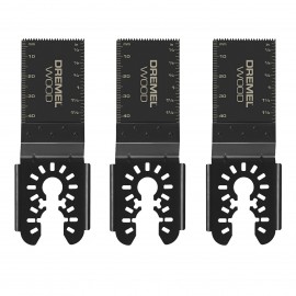 Dremel MM480BU Universal Wood Flush-Cut Oscillating Blades, 3-pack-