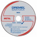 Dremel SM510C Saw-Max Metal Cutoff Wheels, 3", 3-pack-