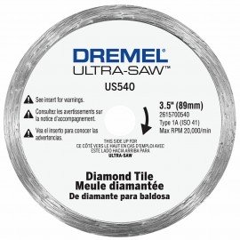 Dremel US540-01 Diamond Tile Wheel, 3.5"-
