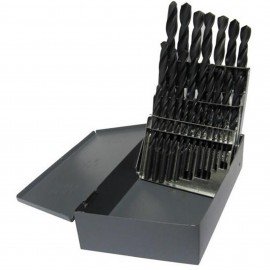 Drill America D/A26J-SP-SET Split Point Drill Bit Set, sizes A to Z, 26-piece-