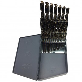 Drill America D/A29S-CO-SET Screw Machine Drill Bit Set, cobalt, 29-piece-
