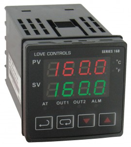 Dwyer 16B-53-LV Temperature/Process Controller, &lt;sup&gt;1&lt;/sup&gt;&amp;frasl;&lt;sub&gt;16&lt;/sub&gt; DIN, 24 V DC-