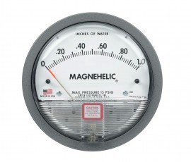 Dwyer 2000-125PA Magnehelic Differential Pressure Gauge (0-125 Pa), Vertical Scale-