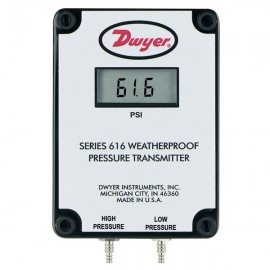 Dwyer 616W-2M-LCD Weatherproof Differential Pressure Transmitter (0-1.5 kPa) with LCD-