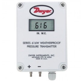 Dwyer 616WL-14-LCD Weatherproof Differential Pressure Transmitter (1-0-1"w.c.) with LCD-
