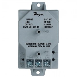 Dwyer 668-8 Differential Pressure Transmitter (0-50"w.c.)-