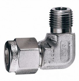 Dwyer A-323 Elbow Compression Fitting for 1/8" NPT to 1/4" Metal Tubing-