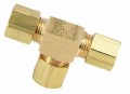Dwyer A-346 Brass &quot;T&quot; Compression Fitting for 1/4&quot; Metal Tubing-