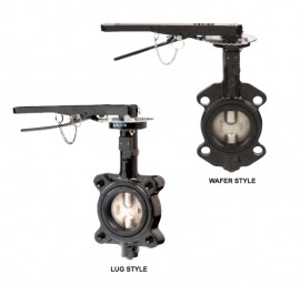 Dwyer BFV205LTB341HL0 Lug Style Butterfly Valve (5") with PTFE Liner-