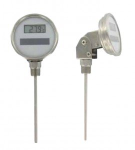 Dwyer DBTA3251 Solar-Powered Bimetal Thermometer (-58 to 302&amp;deg;F) with 2.5&quot; Stem-