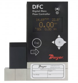 Dwyer DFC-22010-V-ALA2 Digital Flow Controller, 0 to 100 ml/min-