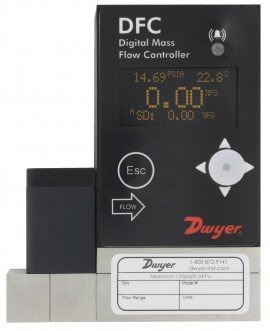 Dwyer DFC-48010-V-ALA2 Digital Flow Controller, 0 to 10 l/min-