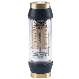 Dwyer HFB-3-20 In-line Flow Meter (2 to 20 gpm water) with 3/4" NPT &amp; Brass Body-