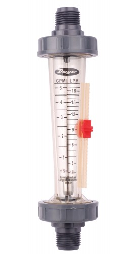 Dwyer LFMF-16-I2 Flow Meter, 5-45 GPM/20-180 LPM, 2&quot; MNPT-