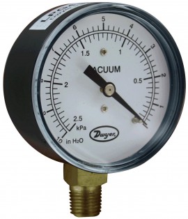 Dwyer LPG4 D8522N Low Pressure Gauge (0-80"w.c.)-