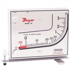 Dwyer MARK II 41-2 Inclined Manometer (.2-0-2.4&quot;w.c.) using Blue Gauge Fluid-