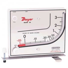Dwyer MM-80 Mark II Molded Plastic Manometer, 0 to 80mmH&amp;#8322;O-