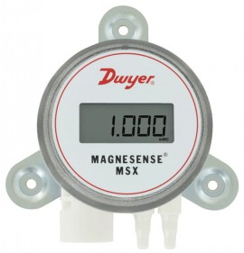 Dwyer MSX-W20-IN-LCD Differential Pressure Transmitter, bi-directional, range 0-