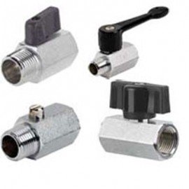 Dwyer MV5-SM3 Ball Valve, Screwdriver Slot, 3/8&quot;, M/F-