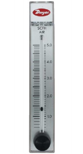 Dwyer RMB-55-SSV Rate-Master Flow Meter, 5&quot; Scale, 40-400 SCFH Air, SS Valve-