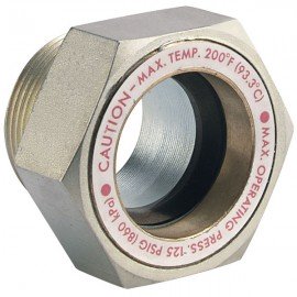Dwyer SFI-500B-1 Sight Window, 1" NPT, Brass-