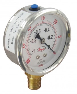 Dwyer SGY-D10622N Pressure Gauge, 0 to 160 PSI (0 to 1100 kPa)-