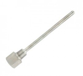 Dwyer TE-TNS-N125N-14 Series TE-TNS 316 Stainless-Steel Thermowell, 12&quot;, 0.25&quot; internal and 0.5&quot; external connections-