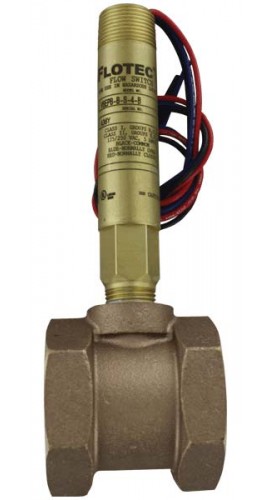 Dwyer V6EPB-B-S-4-B Flow Switch, Flotect, SPDT, 1-1/4&quot; Brass, CSA-