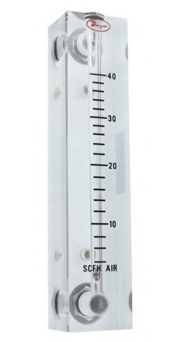 Dwyer VFB-54-SS Flow Meter, 4" Scale, 15-150 SCFH Air, SS Wetted-
