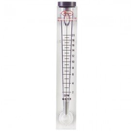 Dwyer VFC-141-EC Flow Meter, 5&quot; Scale, 0.5-5 GPM Water, End Connection-