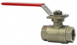 Dwyer WE01-EHD00 2-Piece Stainless Steel Ball Valve, 1", Manual Hand Lever-