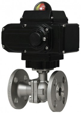 Dwyer WE07-EMD01-T-A Flanged Stainless Steel V-Ball Valve, 1&amp;quot; NEMA 4X Modulating-