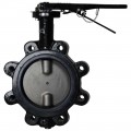 Dwyer WE20-CHD00-LP Manual Lug Style Butterfly Valve (3&quot;) with PTFE Liner-