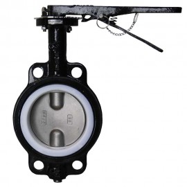 Dwyer WE20-GHD00-WP Manual Wafer Style Butterfly Valve (8") with PTFE Liner-